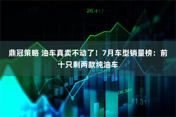 鼎冠策略 油车真卖不动了！7月车型销量榜：前十只剩两款纯油车
